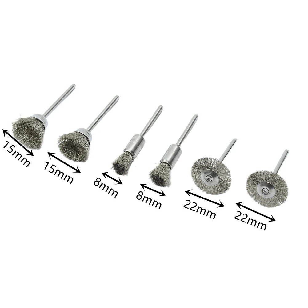 12Pcs Wire Brushes 5-8mm Accessories Bowl Type Diameter Copper Pole Diameter Rotary Tool Metalworking Supplies
12Pcs Wire Brushes 5-8mm Accessories Bowl Type Diameter Copper Pole Diameter Rotary Tool Metalworking Supplies