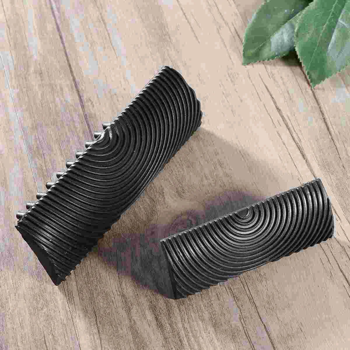 

2 PCS Large and Small Wood Grain Graining Pattern Rubber Painting Tool DIY Wall Paint Decorative Tools for Home Decoration
