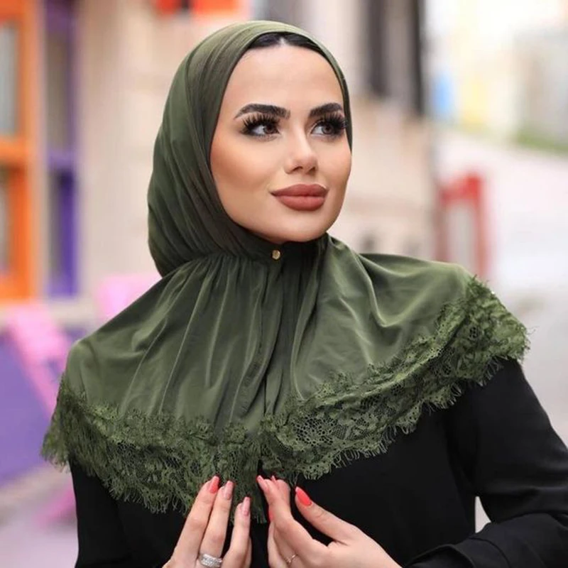 Ladies Headscarf Women Hijab Scarf Dubai White Lace Turban Islamic Wrinkle Shawl Muslim Headwrap Hat Birthday Party
Ladies Headscarf Women Hijab Scarf Dubai White Lace Turban Islamic Wrinkle Shawl Muslim Headwrap Hat Birthday Party