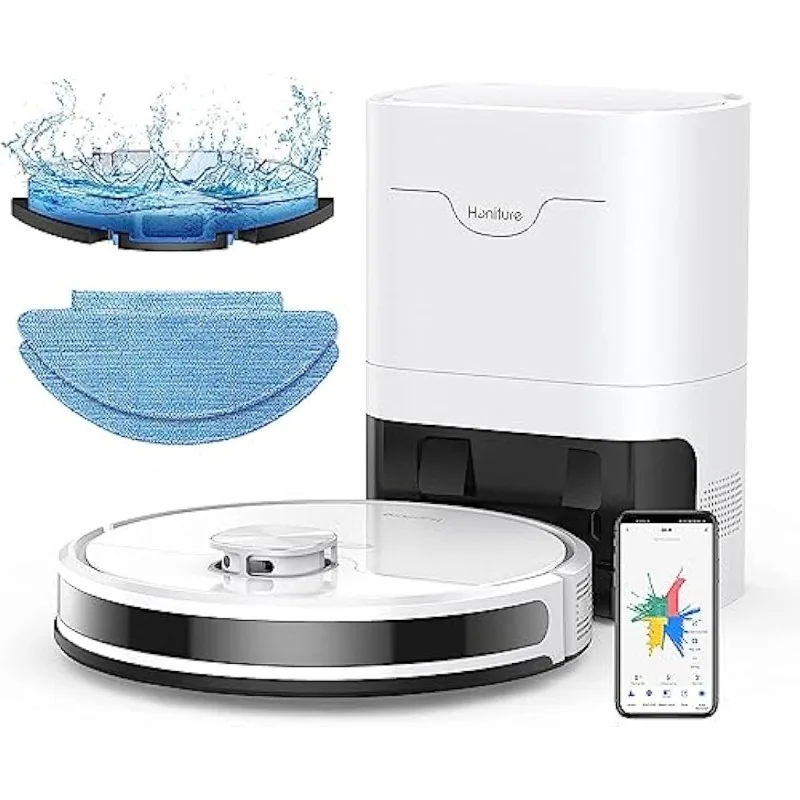 

HONITURE Robot Vacuum and Mop Combo, Self Emptying Robotic Vacuum with Lidar Navigation, Smart App Mapping, Robotic Vacuums