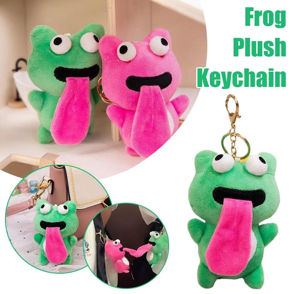 

Funny Magnetic Attraction Frog Plush Keychain Couple Keychains Gifts Lucky Plush Doll Funny Keychain Bag Pendant