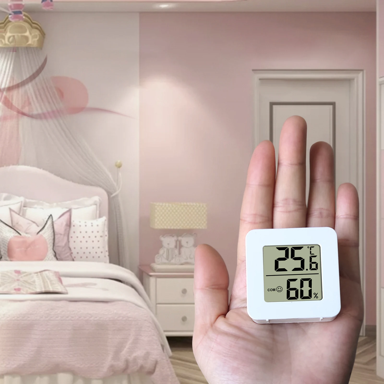 Thermohygrometer Indoor Thermometer LCD Smart Hygrometer High Precision Sensor Household Garden Merchandises Supplies
Thermohygrometer Indoor Thermometer LCD Smart Hygrometer High Precision Sensor Household Garden Merchandises Supplies