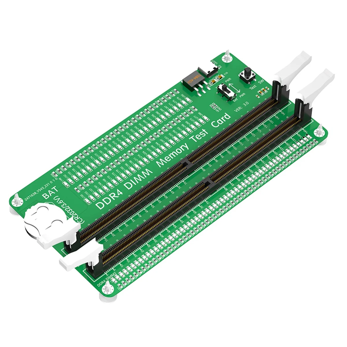 DDR4 Memory Tester with Long Latch, Desktop Computer DDR4 Memory Test Card with LED Indicators for Desktop Computer
DDR4 Memory Tester with Long Latch, Desktop Computer DDR4 Memory Test Card with LED Indicators for Desktop Computer
