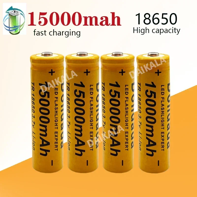 High Quality 15000 MAh 3.7 V 18650 Lithium-ion Rechargeable Battery for LED Flashlight Screwdriver Mobile Phone Batteries
High Quality 15000 MAh 3.7 V 18650 Lithium-ion Rechargeable Battery for LED Flashlight Screwdriver Mobile Phone Batteries