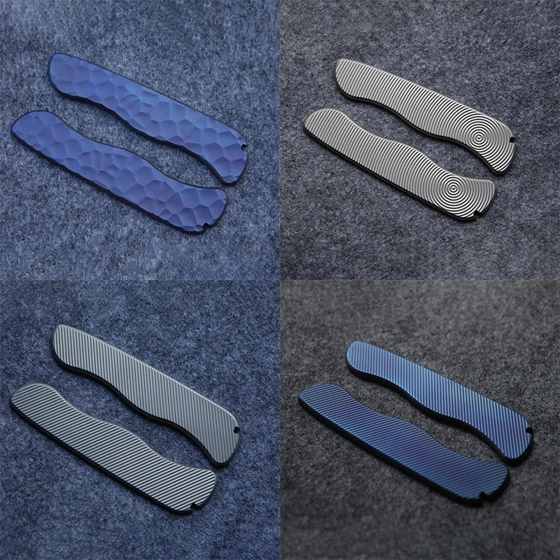 

1 Pair Titanium Alloy TC4 Knife Handle Scales Replacement For 111MM Victorinox Sentinel Swiss Army Knives 5 Styles DIY Make Part
