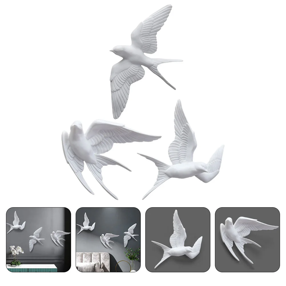 3 Pcs Models Nordic Living Room Wall Decoration Pendant Swallow Three-dimensional Bird Sparrow Swallows Statues White
3 Pcs Models Nordic Living Room Wall Decoration Pendant Swallow Three-dimensional Bird Sparrow Swallows Statues White