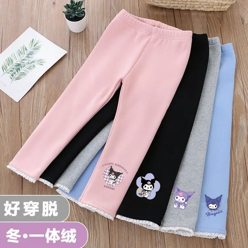 Creative new Kuromi girls' fleece leggings winter warm and comfortable pants for children and babies cartoon slim outer trousers
Creative new Kuromi girls' fleece leggings winter warm and comfortable pants for children and babies cartoon slim outer trousers