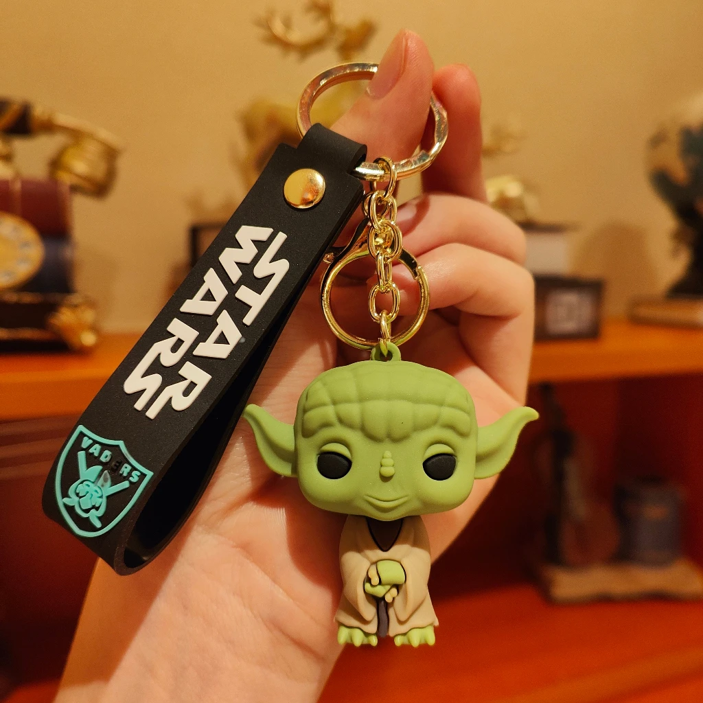 Disney Movie Star Wars Keychain Darth Vader Imperial Stormtrooper Yoda Baby Doll Keyrings Key Holder for Boys Gifts Disney Movie Star Wars Keychain Darth Vader Imperial Stormtrooper Yoda Baby Doll Keyrings Key Holder for Boys Gifts