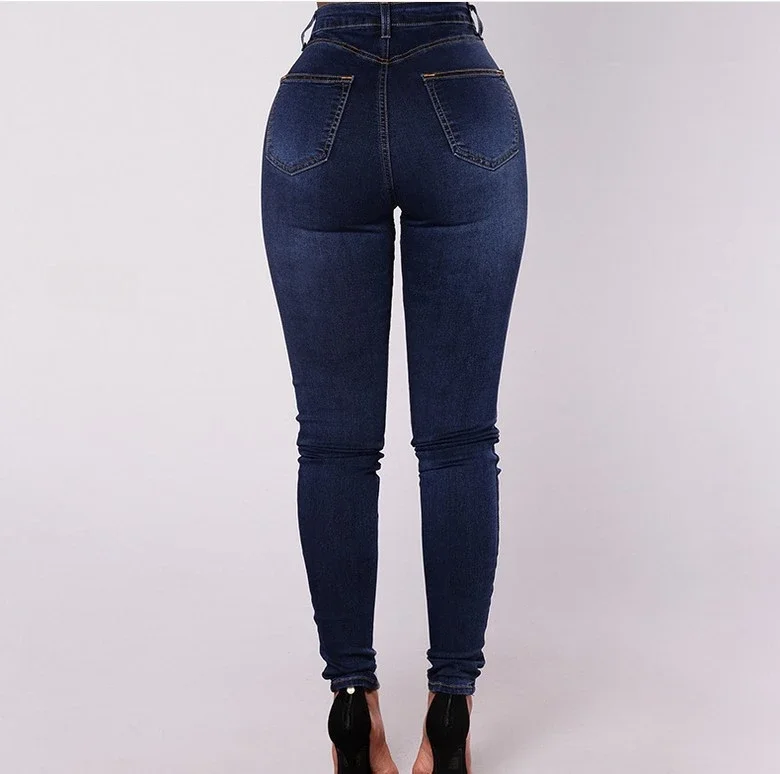 Denim Pencil Pants Women Vintage Jeans High Waist Washed Double Breasted Pockets Basics Ankle Length Trousers 2025 Streetwear 60 S58726b1e58444d5fb8986dd6e497a640A
