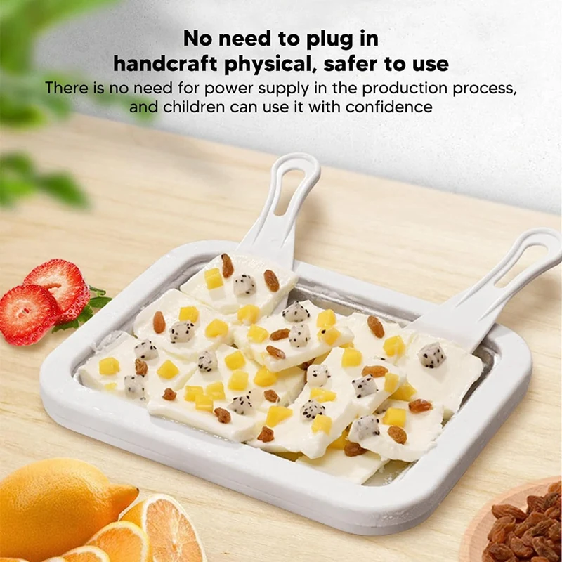 Stainless Steel Household Ice Cream Maker Plate Fried Yogurt Machine Pan DIY Mini Ice Tray
Stainless Steel Household Ice Cream Maker Plate Fried Yogurt Machine Pan DIY Mini Ice Tray