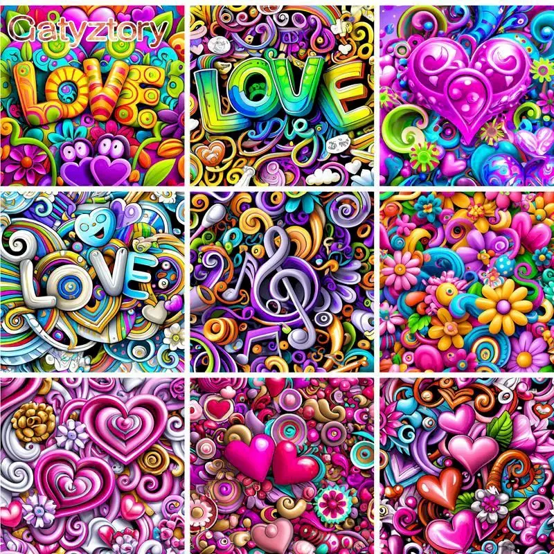 GATYZTORY, рамка для картин, сделай сам, масло, искусственная акриловая стена, красочное сердце, Раскраска по номерам для Diy
GATYZTORY, рамка для картин, сделай сам, масло, искусственная акриловая стена, красочное сердце, Раскраска по номерам для Diy