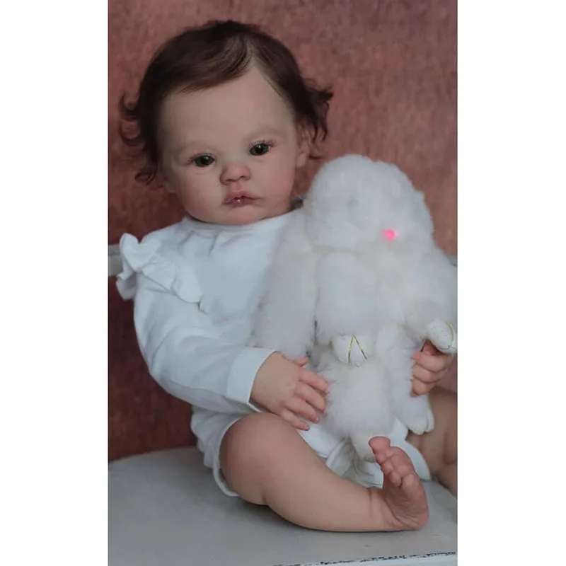

48CM Bebe Doll Newborn Baby Reborn Meadow Soft Cuddly Body Lifelike 3D Skin with Visible Veins High Quality Art Doll Gift