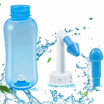 Nose Wash Cleaner 300ml Nasal Wash Bottle Pot Device Adults Children Sinusite Nose Protector Moistens Cleaning Tools
