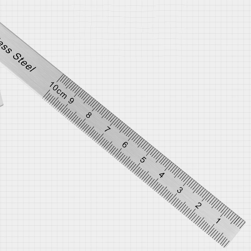 Shop Generic 180 Degree Protractor Metal Ruler Angle Meter Stainless
