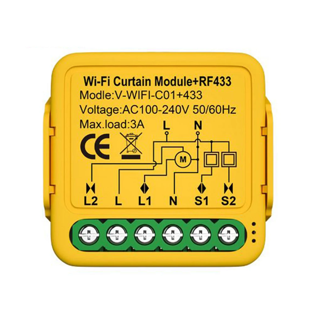 Remote Control Tuya WIFI Smart Curtain Module Switch Voice Control Remote APP Control Timer Schedule Wide Application
Remote Control Tuya WIFI Smart Curtain Module Switch Voice Control Remote APP Control Timer Schedule Wide Application