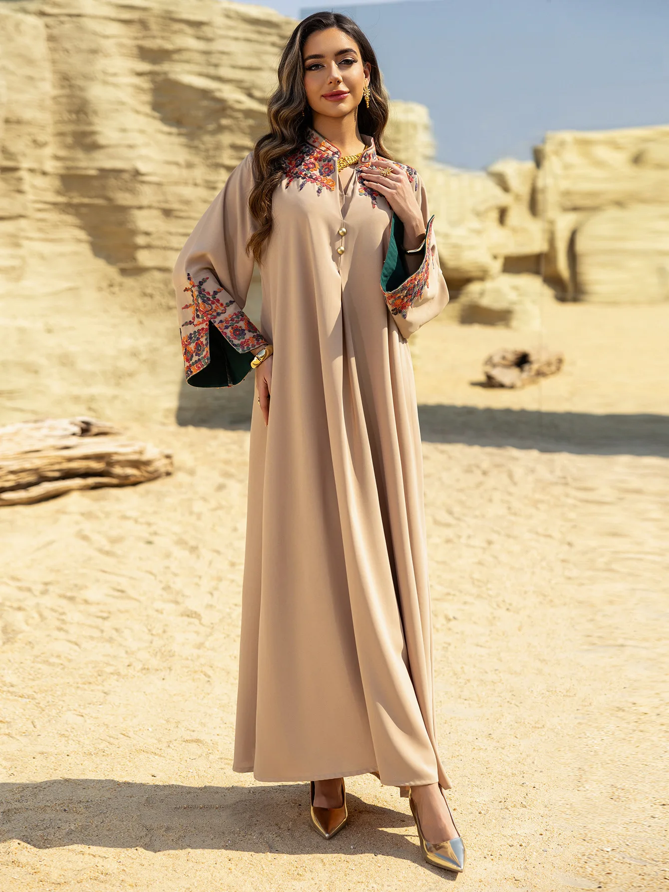 فستان إسلامي لعيد رمضان، قفطان مغربي مبهر، ملابس إسلامية تركية سعودية، جلابية للحفلات فستان إسلامي لعيد رمضان، قفطان مغربي مبهر، ملابس إسلامية تركية سعودية، جلابية للحفلات