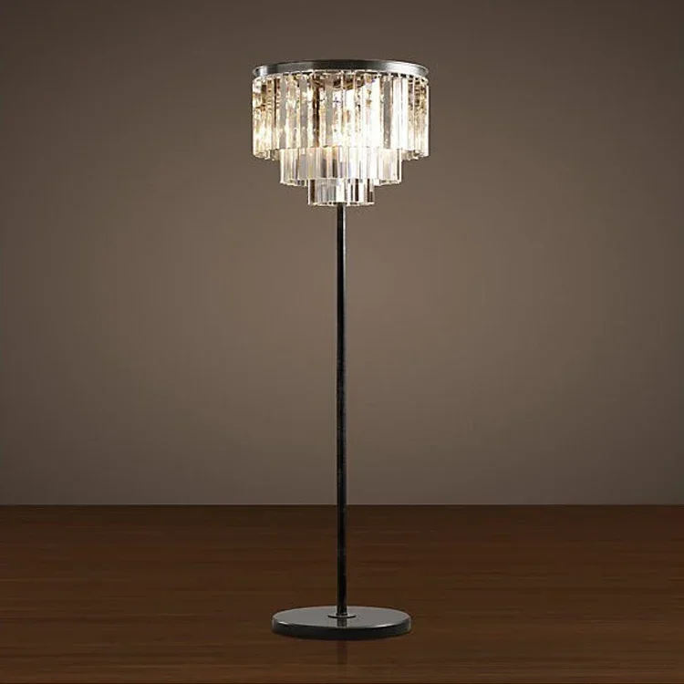 

Минималистичная Напольная Лампа для гостиной, роскошный прикроватный светильник для спальни, Скандинавская лампа с изображением дивана, американский Ретро светильник с кристаллами