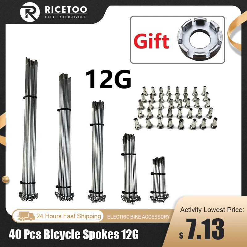 Electric Bicycle Wheel Spokes Steel Diameter 2.56mm 12G Silver Color MTB J-bend Steel Wires Bicycle Accessories
Electric Bicycle Wheel Spokes Steel Diameter 2.56mm 12G Silver Color MTB J-bend Steel Wires Bicycle Accessories