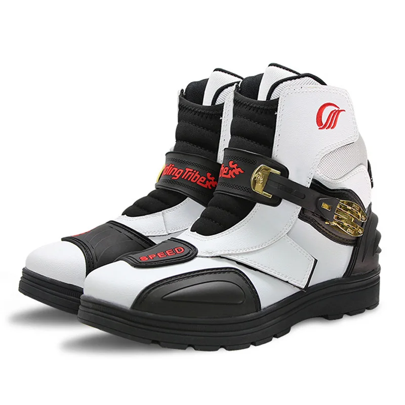 SPEED Road Motorcycle Boots Moto Shoes Motorbike Riding Racing Motocross MX Ankle Joint Protective Gear BLACK RED WHITE 
SPEED Road Motorcycle Boots Moto Shoes Motorbike Riding Racing Motocross MX Ankle Joint Protective Gear BLACK RED WHITE