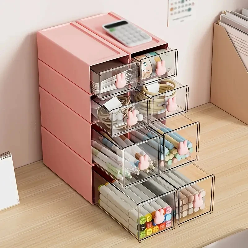 

Drawer Style Pen Holder Multi Compartment Stationery Organizer Small Office Organizers Desk Organizing Plastic Boxes Accessories