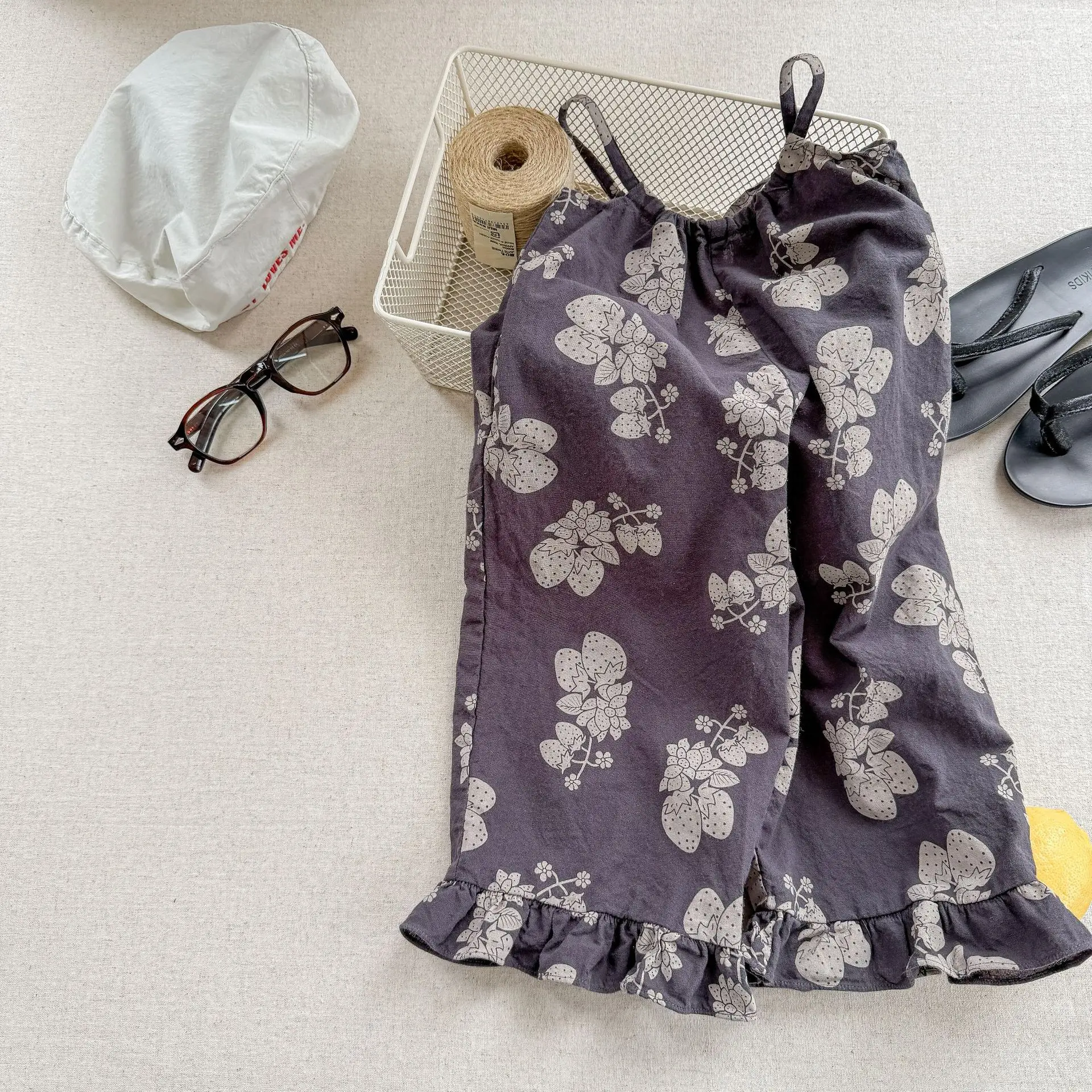 2025 Summer New Girls Loose Sling Pants Fashion Kids Girls Overalls Children Wide Leg Pants Baby Casual Trousers Girls Clothes 29 S587bda3e62a6464c89b02a0f5e5a2c26I