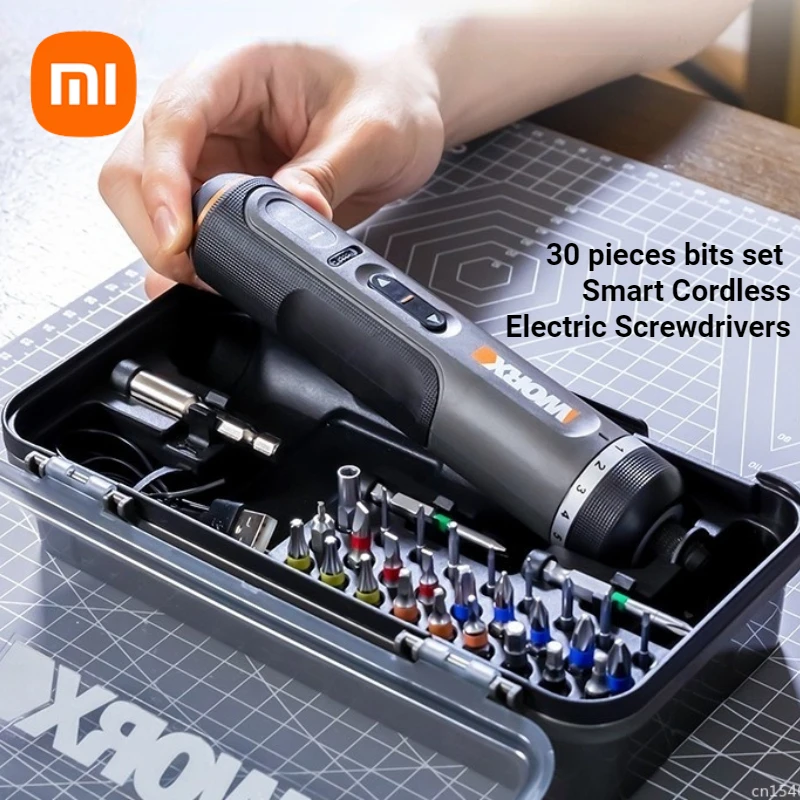 Xiaomi Worx 4V Electrical Screwdriver Set WX242 Smart Cordless Electric Screwdrivers USB Rechargeable Handle 30 Bit Sets Tools
Xiaomi Worx 4V Electrical Screwdriver Set WX242 Smart Cordless Electric Screwdrivers USB Rechargeable Handle 30 Bit Sets Tools