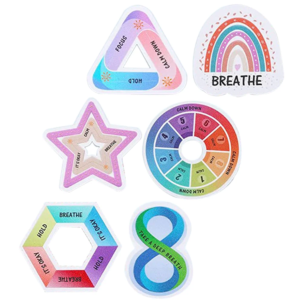 6pcs Uneasy Sensory Stickers Colorful Textured Calming Sensory Stickers Breath Calm Stickers
6pcs Uneasy Sensory Stickers Colorful Textured Calming Sensory Stickers Breath Calm Stickers