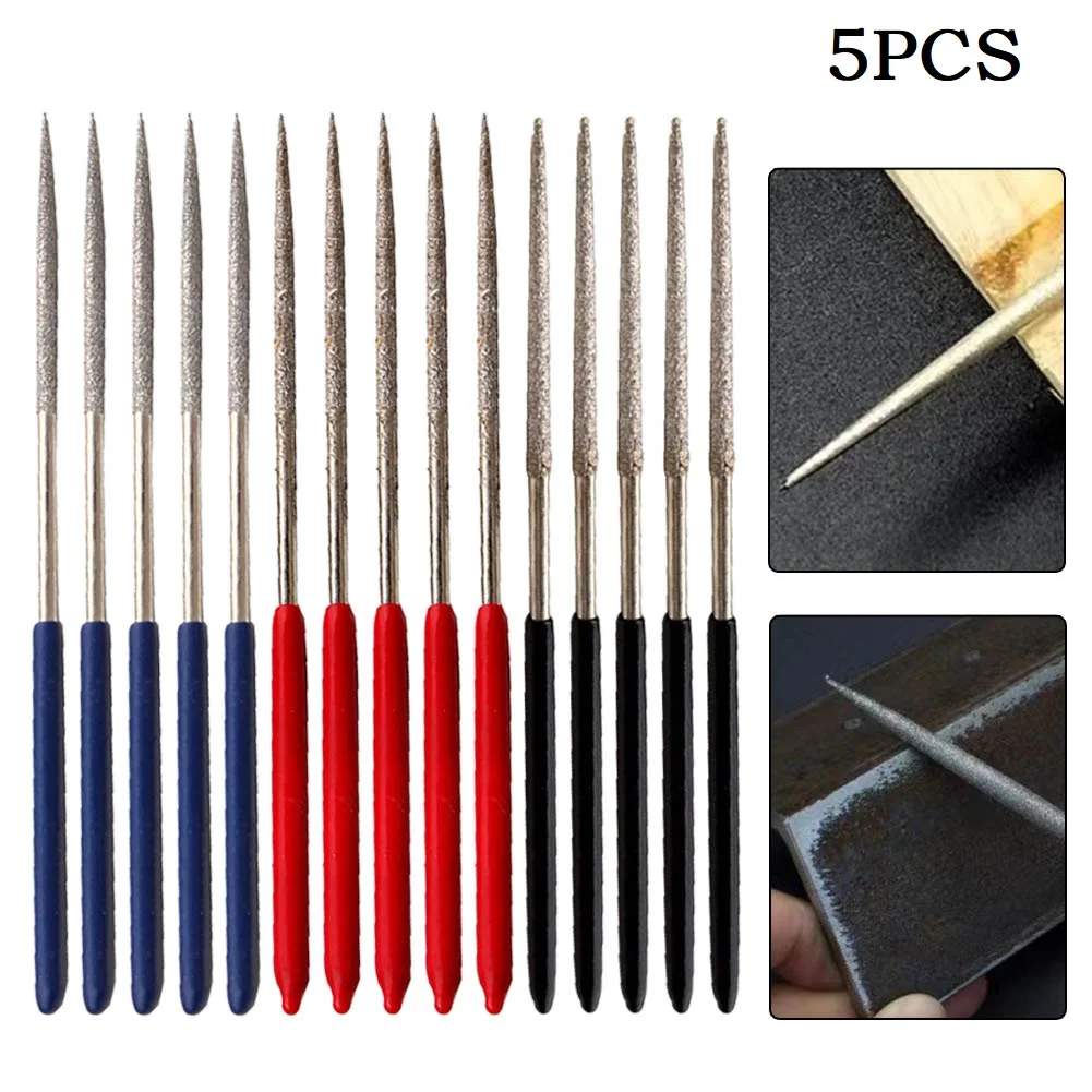 5pcs 3mm Handle Circular Diamond File Diamond Grinding Head Bur Needle File For Metal Carving Carving Polishing Hand Tools 140mm
5pcs 3mm Handle Circular Diamond File Diamond Grinding Head Bur Needle File For Metal Carving Carving Polishing Hand Tools 140mm