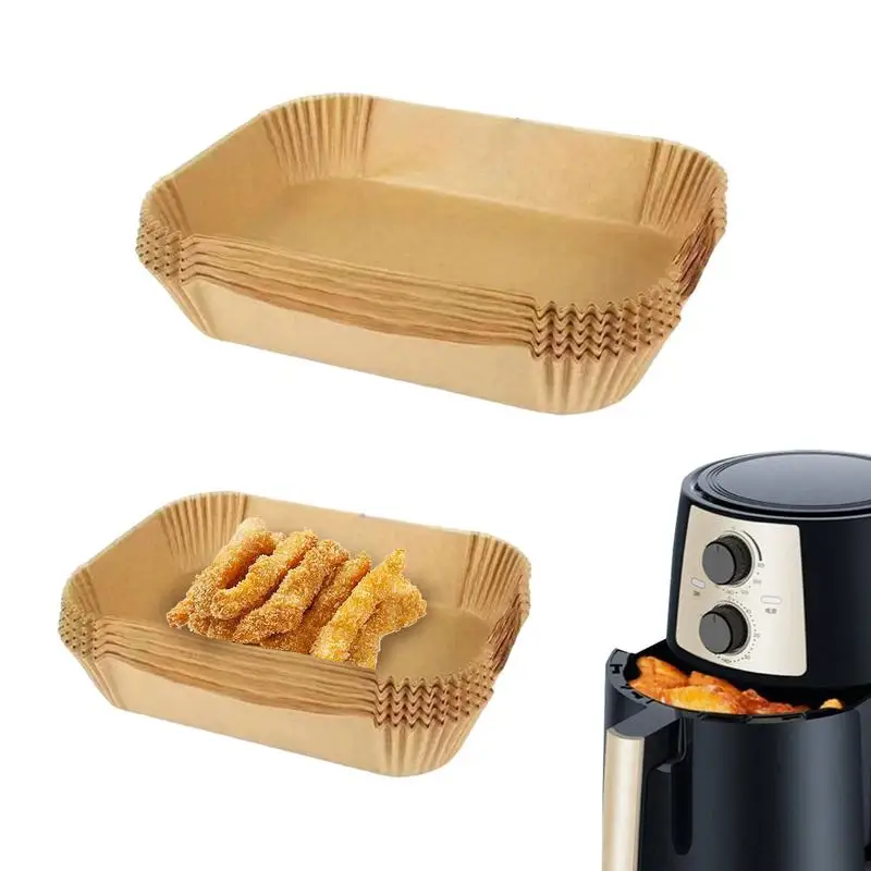 

150PCS Cooking Paper Air Fryer Liner For Oven Rectangle Baking Paper Oven Oil-absorbing Paper Air Fryer Liners For Air Frying