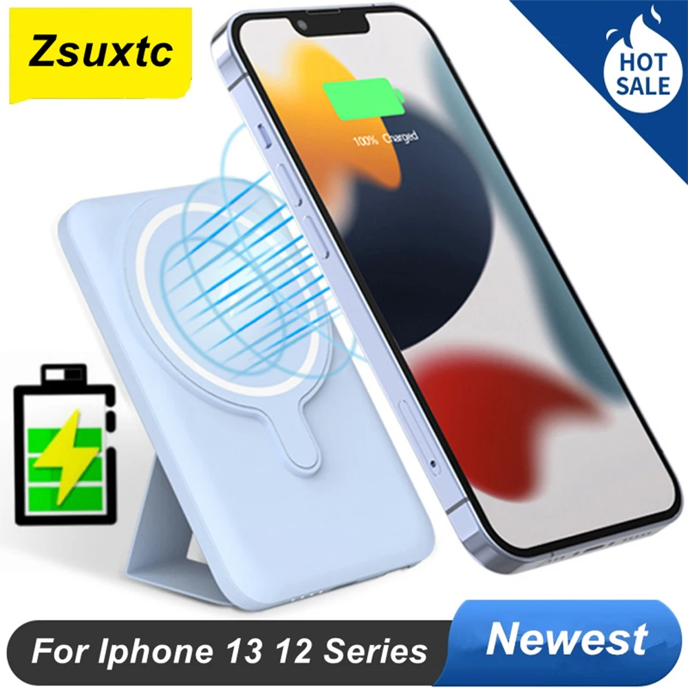 10000Mah Wireless With Bracket Battery Charger Case For iPhone 14 Plus 13 Mini 12 Pro Max Power Case Bank For iPhone 14 13 
10000Mah Wireless With Bracket Battery Charger Case For iPhone 14 Plus 13 Mini 12 Pro Max Power Case Bank For iPhone 14 13