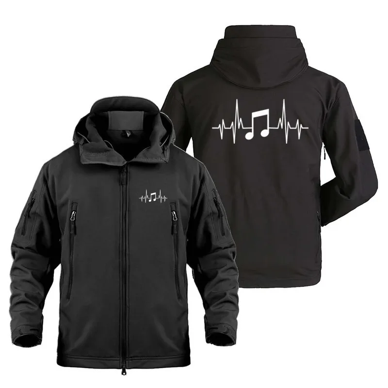 Multi Pocket Zipper Music Heartbeat Funny Design Outdoor Military Man Coat Jacket Autumn Winter Warm SoftShell Coats Jackets Men
Multi Pocket Zipper Music Heartbeat Funny Design Outdoor Military Man Coat Jacket Autumn Winter Warm SoftShell Coats Jackets Men