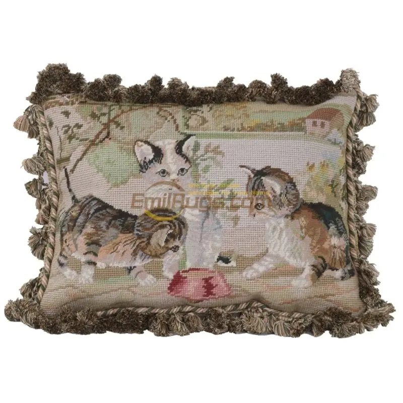 Floss more high-end needlepoint pillow national woven pillows American art embroidery cushion for leaning on the east
Floss more high-end needlepoint pillow national woven pillows American art embroidery cushion for leaning on the east
