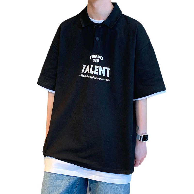 Cool Off Shoulder Polo Short Sleeve Spring/Summer Print Simple Versatile Temperament Boyfriend Student Wear
Cool Off Shoulder Polo Short Sleeve Spring/Summer Print Simple Versatile Temperament Boyfriend Student Wear