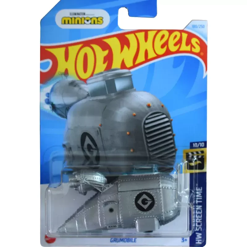 Оригинальные модели автомобилей Hot Wheels Миньоны HW экран Time Grumobile серая подводная лодка No.180 Игрушки для мальчиков 1/64 подарок мультяшного автомобиля
Оригинальные модели автомобилей Hot Wheels Миньоны HW экран Time Grumobile серая подводная лодка No.180 Игрушки для мальчиков 1/64 подарок мультяшного автомобиля