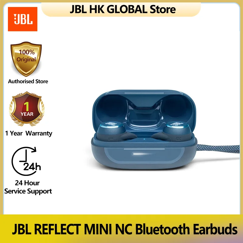 

JBL 100%Original REFLECT MINI NC Bluetooth Headset True Wireless Noise Cancelling Sport Headphones Stereo Earphone Bass Music