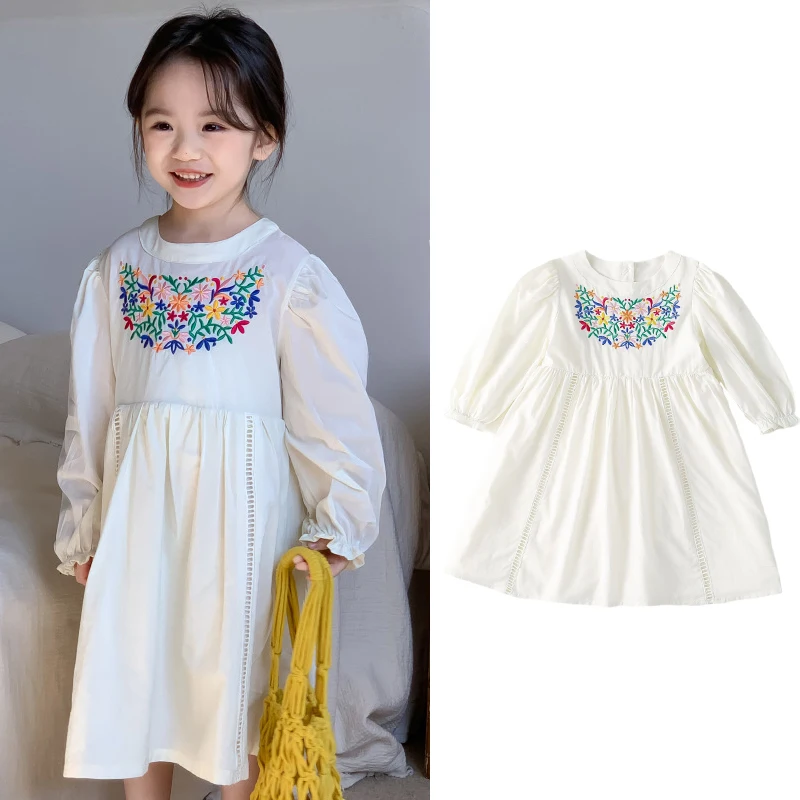Kids Korea Dress 2023 New Spring Girls Cute Flwoer Print Long Sleeve Princess Dress
Kids Korea Dress 2023 New Spring Girls Cute Flwoer Print Long Sleeve Princess Dress