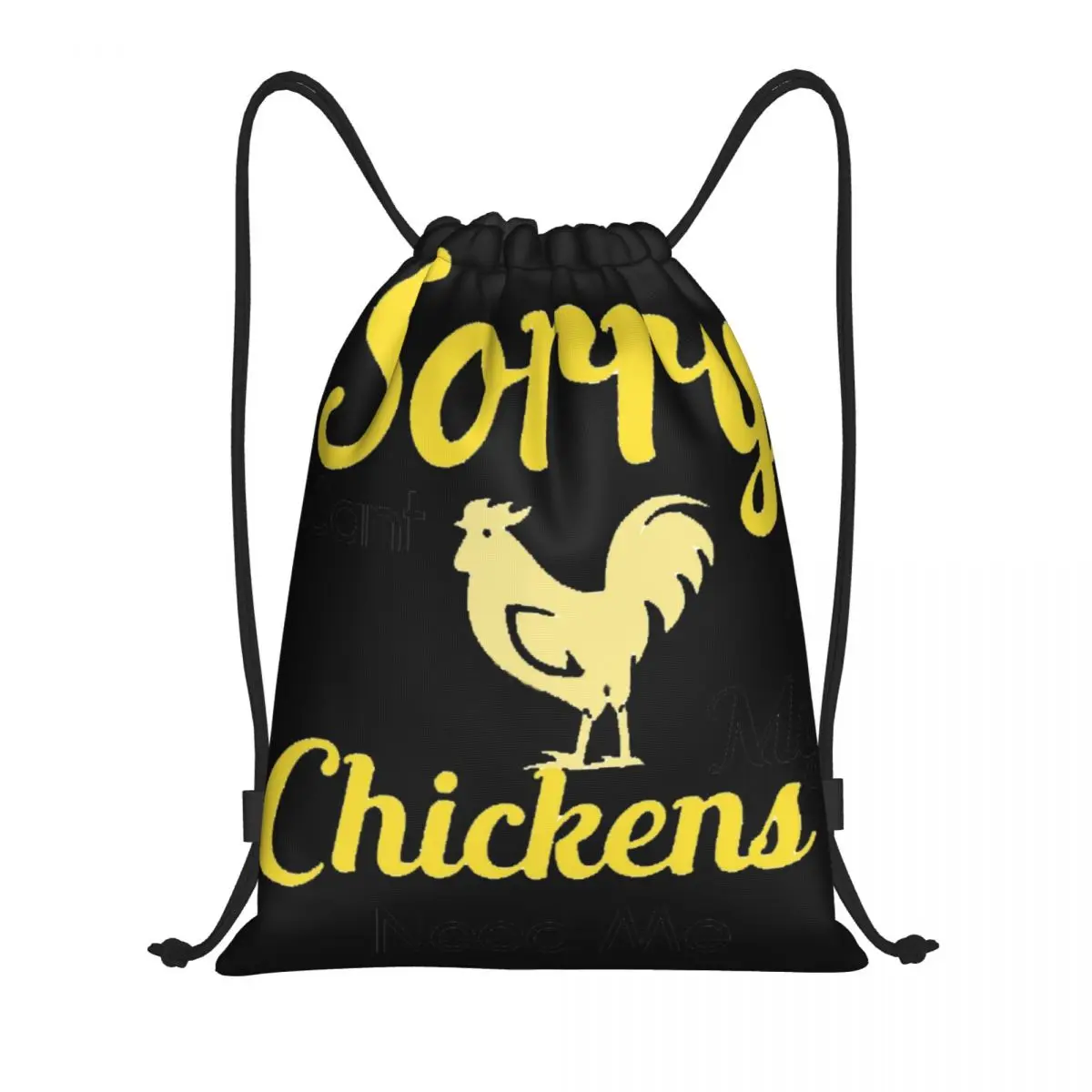 Funny Pet Chicken Sorry I Cant My Chickens Need Me Multi-function Portable Drawstring Bags Sports Bag Book Bag For Travelling
Funny Pet Chicken Sorry I Cant My Chickens Need Me Multi-function Portable Drawstring Bags Sports Bag Book Bag For Travelling