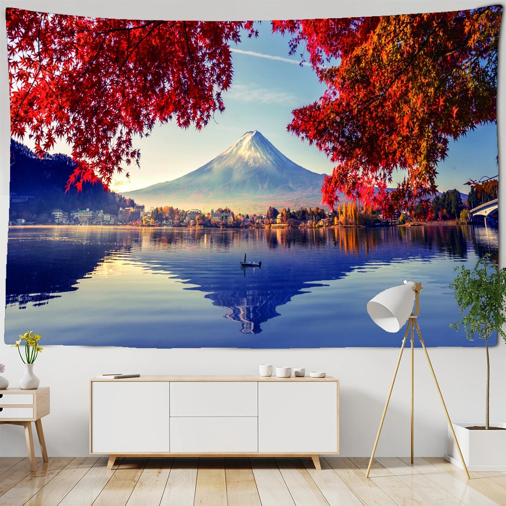 

Beautiful forest landscape Printed Large Wall Tapestry Cheap Hippie Wall Hanging Bohemian Wall Tapestries Mandala Wall Art Decor