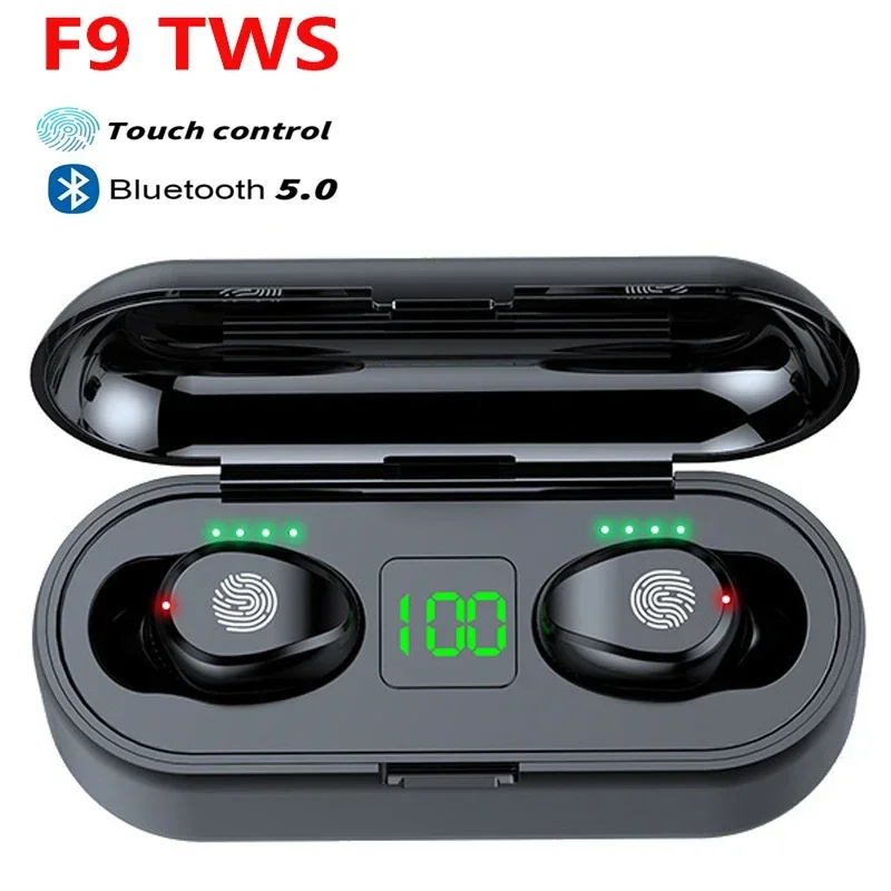 

F9 TWS Wireless Earpiece Headphone Earphone Sport Earbuds Headset with 5.1 Bluetooth for Xiaomi Samsung Huawei PK A6S I7 Y30 Y50