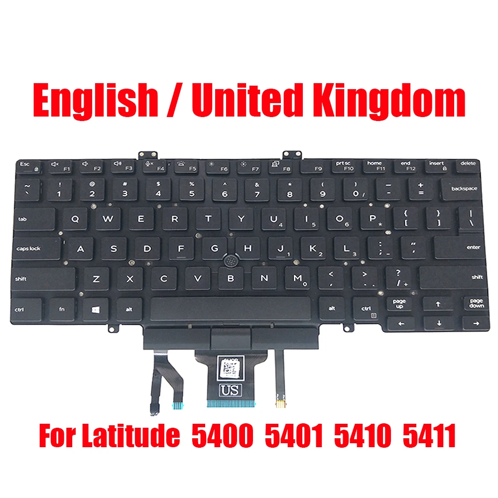 Клавиатура US UK для DELL Latitude 5400 5401 5410 03J9FC 3J9FC 07D2R0 7D2R0, английская, подсветка и направленность, Новинка
Клавиатура US UK для DELL Latitude 5400 5401 5410 03J9FC 3J9FC 07D2R0 7D2R0, английская, подсветка и направленность, Новинка