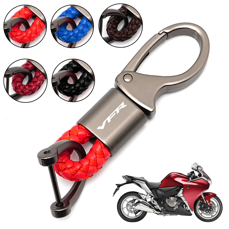 For HONDA VFR 750 800 1200 2015-2021 Motorcycle Accessories Custom High Quality Alloy Keychain Fashion Braided Rope Moto Keyring
For HONDA VFR 750 800 1200 2015-2021 Motorcycle Accessories Custom High Quality Alloy Keychain Fashion Braided Rope Moto Keyring