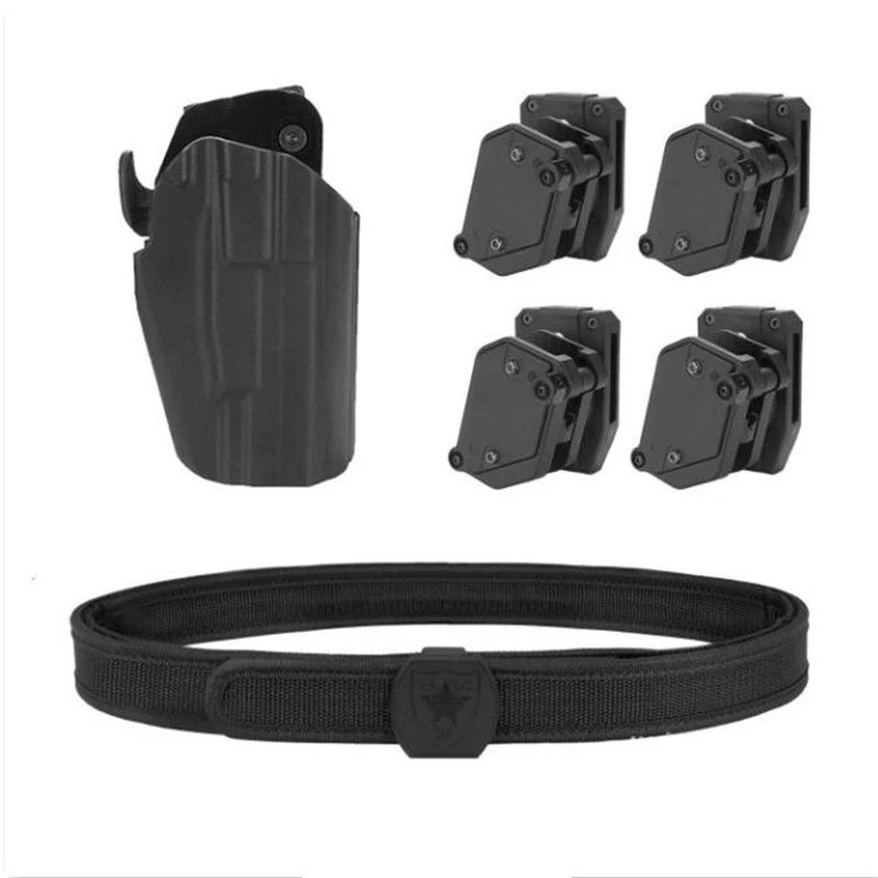 Tactical IPSC Belt 579 Holster Mag Pouch Set Multi-Angle Adjustment Hunting Accessories For Universal Hunting Accessories
Tactical IPSC Belt 579 Holster Mag Pouch Set Multi-Angle Adjustment Hunting Accessories For Universal Hunting Accessories