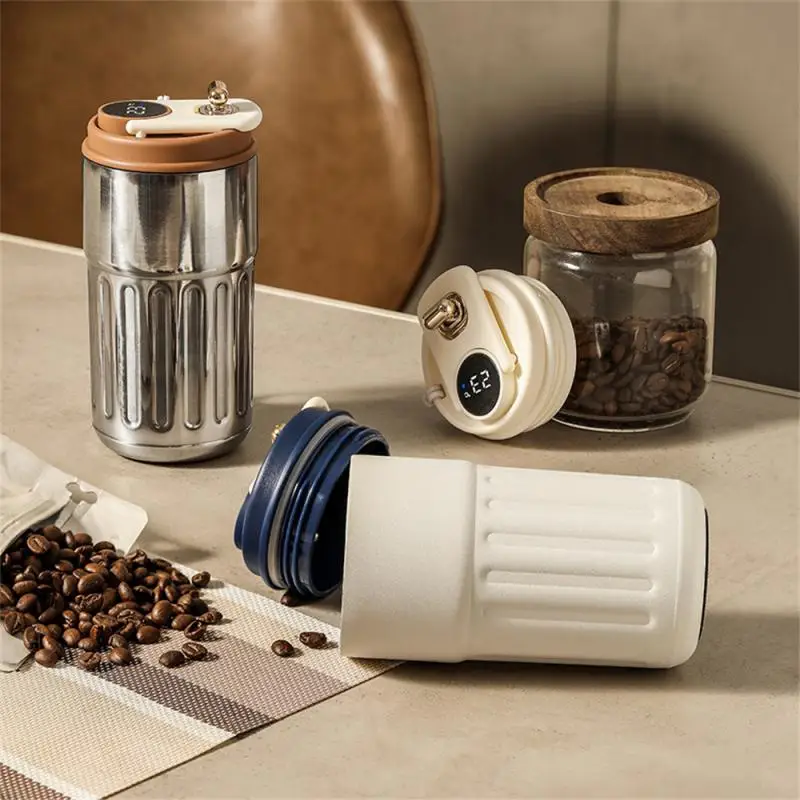 

Cute Thermos Cup Easy To Clean Highly Durable Drink Directly Very Fashionable Portable Carrying Rope Environmental Friendly