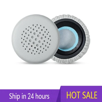 Jabra Evolve 20 20se 30 30II 40 65 65 용 가죽 이어 패드 쿠션 커버 이어 패드, 헤드셋 게임용 커버 이어 패드, 1 쌍