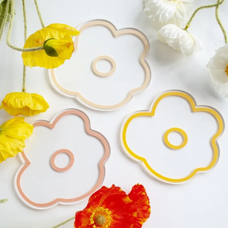 Naxilai Multicolor Acrylic Coaster Clear Transparent Acrylic Coaster Set Mirror Cup Mat Household Kitchen Tool Waterproof
Naxilai Multicolor Acrylic Coaster Clear Transparent Acrylic Coaster Set Mirror Cup Mat Household Kitchen Tool Waterproof