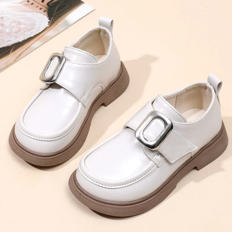 

Spring Autumn Kids Leather Shoe British Style Black Girl Shoes Fashion Causal Children Princess Dress Mary Jane Shoes for Party