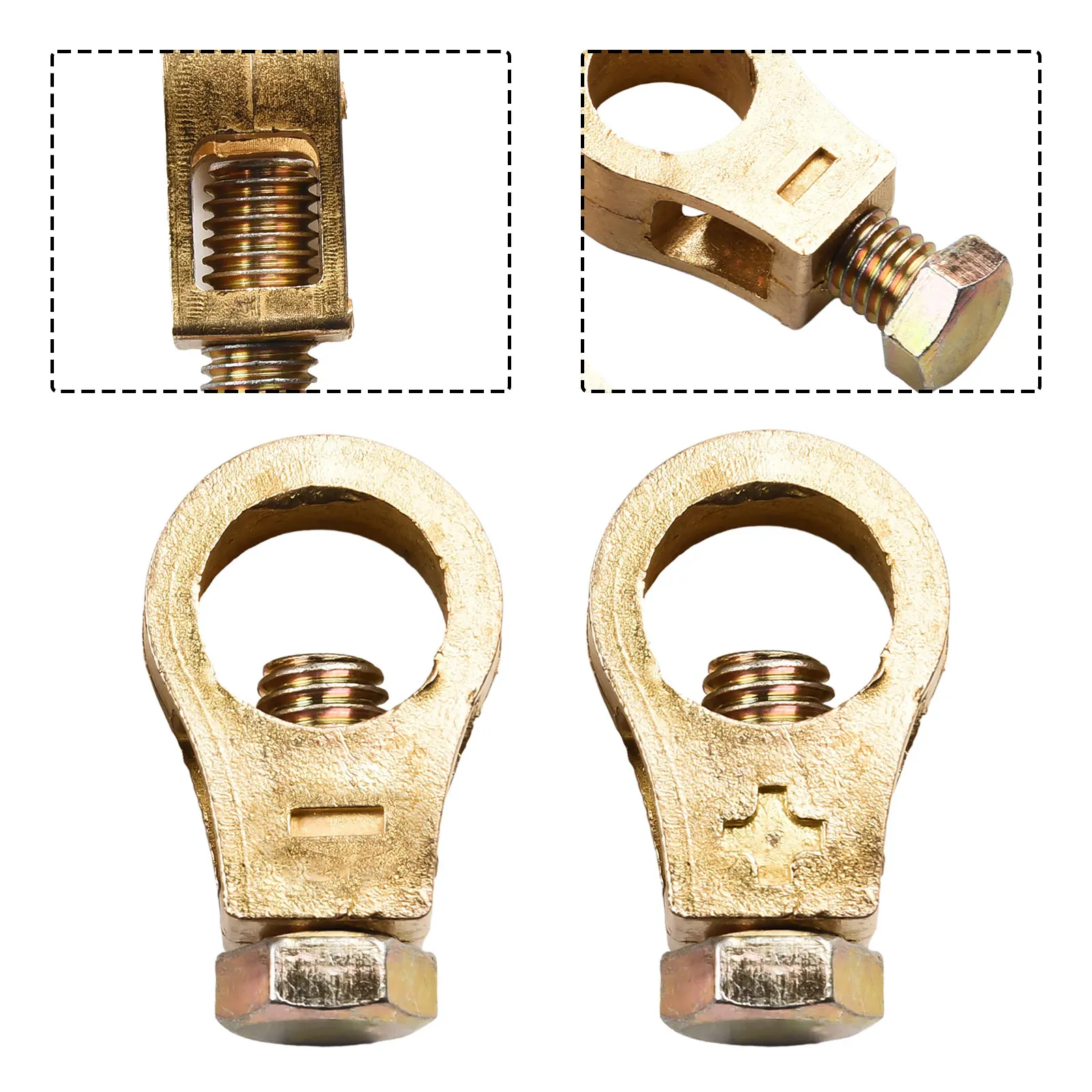 1pair Car Battery Terminals Top Post Wire Cable Clamp Positive Negative Copper Clip Auto Accessories
1pair Car Battery Terminals Top Post Wire Cable Clamp Positive Negative Copper Clip Auto Accessories