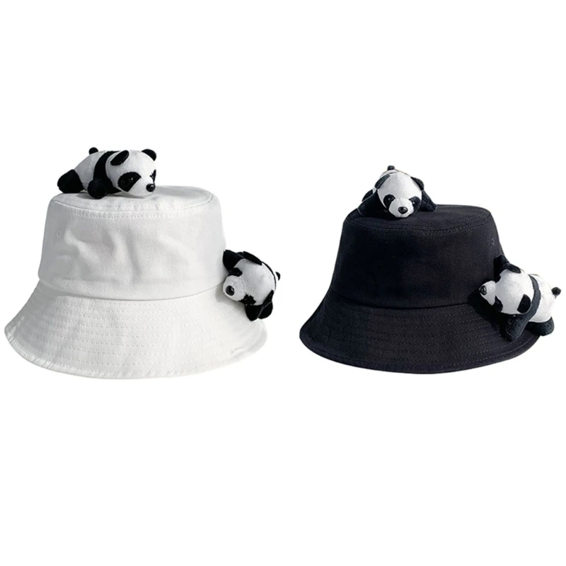 

Pandas Hat Cloches Hat Pandas Fisherman Hat Pandas Bucket Hat Summer Bowlers