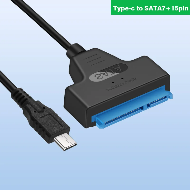 Type-C Easy Drive Cable SATA To USB3.1 10Gbps Transfer Adapter 7+15 PIN Hard Drive Expansion Connector For 23cm SSD HDD
Type-C Easy Drive Cable SATA To USB3.1 10Gbps Transfer Adapter 7+15 PIN Hard Drive Expansion Connector For 23cm SSD HDD