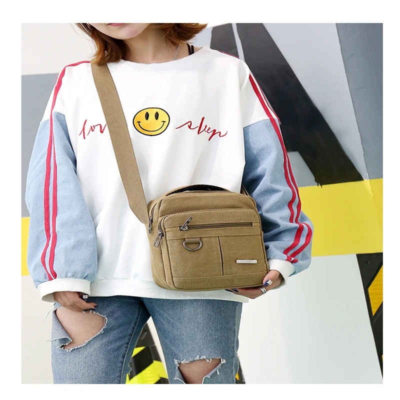 Shoulder Bag Men's New Korean Style Canvas Messenger Bag Outdoor Leisure Travel Portable Single-Canvas Shoulder Bag
Shoulder Bag Men's New Korean Style Canvas Messenger Bag Outdoor Leisure Travel Portable Single-Canvas Shoulder Bag